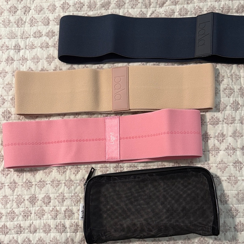 Bala Women's Belt Set - Black, Tan, Pink